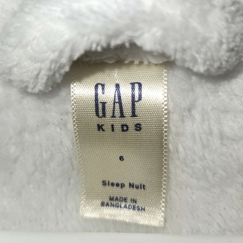GAP Kids White Recycled Fuzzy Robe, Size 6 ~ EUC - Picture 4 of 5